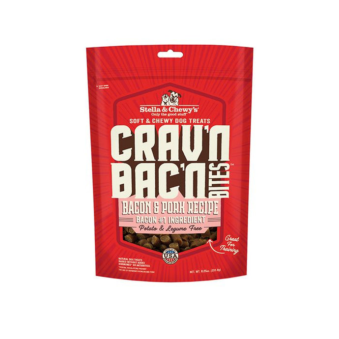 Stella & Chewy's Crav’n Bac’n Bites Bacon & Pork Recipe 234g Dog Treats