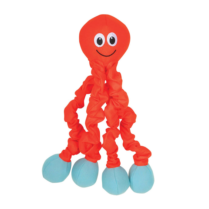 Tender-Tuffs Tug Octopus Orange Dog Toy