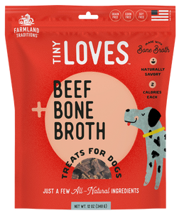 Farmland Traditions Tiny Loves Beef with Bone Broth 170g Soft Dog Treats
