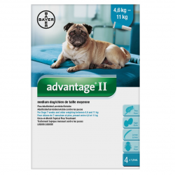 Bayer Lice & Flea Advantage II Medium Dog Between 4.6kg - 11kg