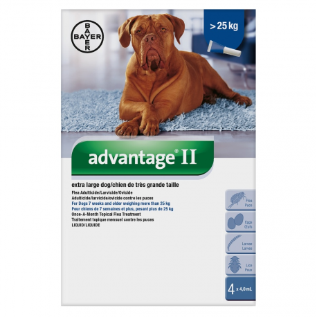 Bayer Lice & Flea Advantage II XLarge Dog Over 25kg