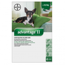 Bayer Lice & Flea Advantage II Small Dog Under 4.5kg