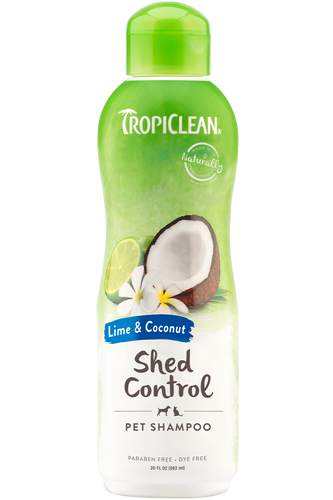 Tropiclean Lime & Coconut Shed Control Pet Shampoo 592ml Dog & Cat