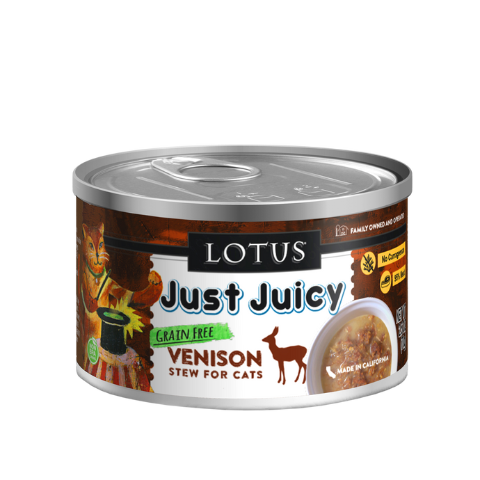 Lotus Grain-Free Just Juicy Venison Stew 150g Canned Cat Food