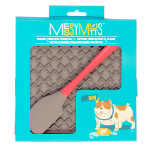 Messy Mutts Silicone Therapeutic Feeding Mat with Spatula