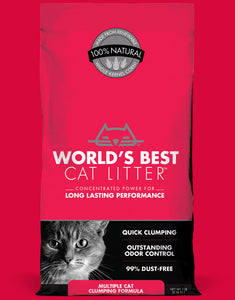 Worlds Best Long Lasting Multi-Cat Unscented Cat Litter