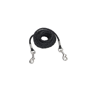 Coastal Petite Dog Tie Out Nylon Black 15ft